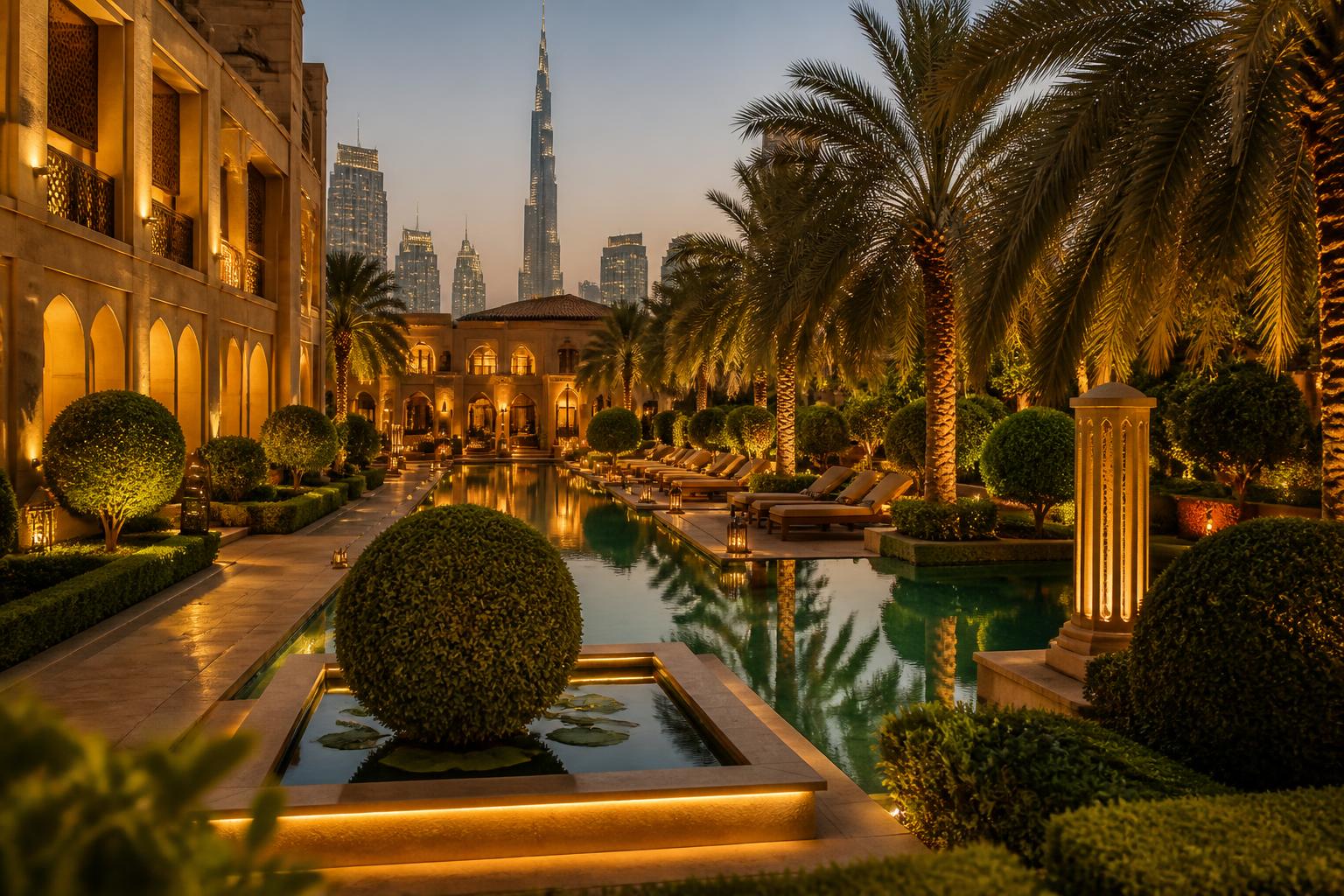Palm terrace · Service ready